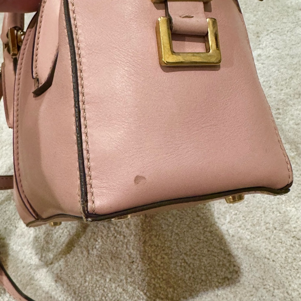 Tod’s D Cube Leather Bauletto Mini pink bag handbag crossbody satchel purse - Picture 6 of 12